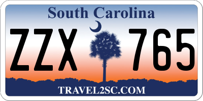 SC license plate ZZX765