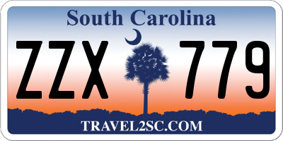 SC license plate ZZX779