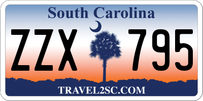 SC license plate ZZX795