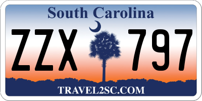 SC license plate ZZX797