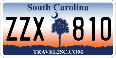 SC license plate ZZX810