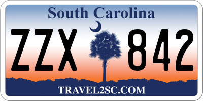 SC license plate ZZX842