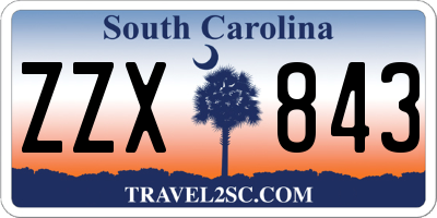 SC license plate ZZX843