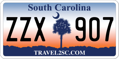 SC license plate ZZX907