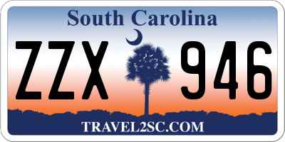 SC license plate ZZX946