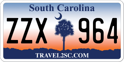 SC license plate ZZX964