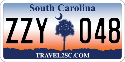 SC license plate ZZY048