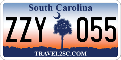 SC license plate ZZY055