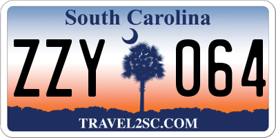 SC license plate ZZY064