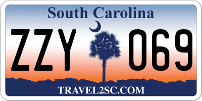 SC license plate ZZY069