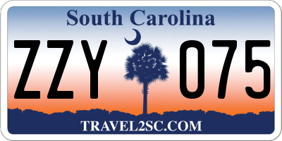 SC license plate ZZY075