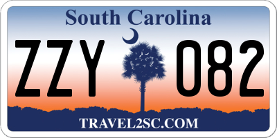 SC license plate ZZY082