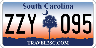 SC license plate ZZY095