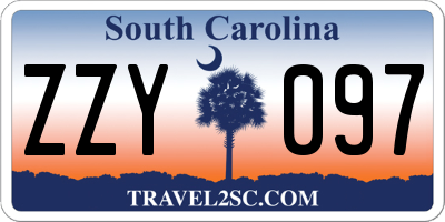 SC license plate ZZY097