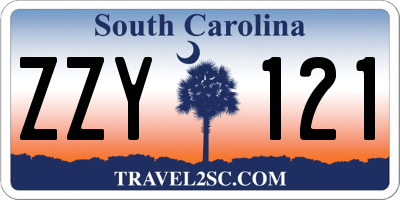 SC license plate ZZY121