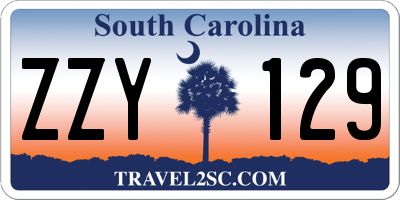 SC license plate ZZY129