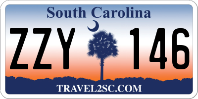 SC license plate ZZY146