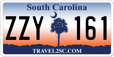 SC license plate ZZY161