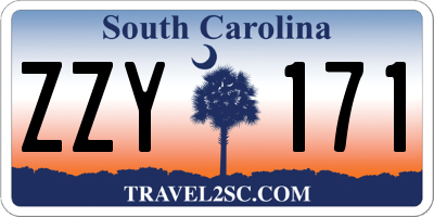 SC license plate ZZY171