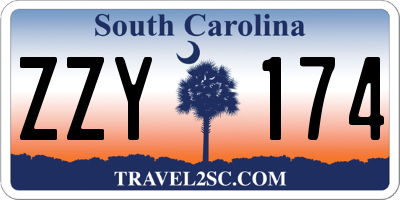 SC license plate ZZY174