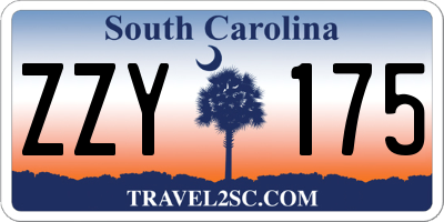 SC license plate ZZY175