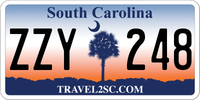 SC license plate ZZY248