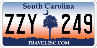 SC license plate ZZY249