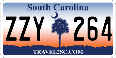 SC license plate ZZY264