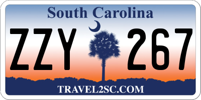 SC license plate ZZY267