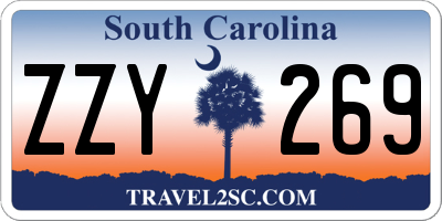 SC license plate ZZY269