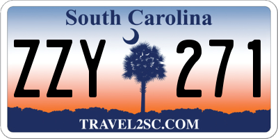 SC license plate ZZY271