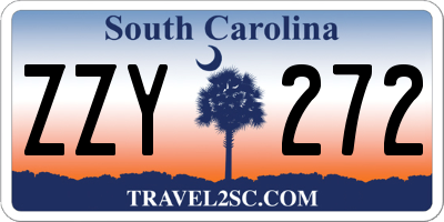 SC license plate ZZY272