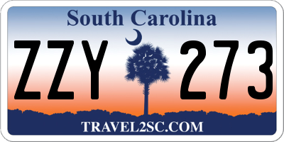 SC license plate ZZY273