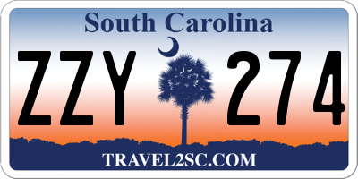 SC license plate ZZY274