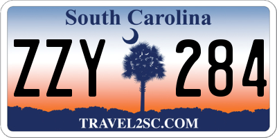 SC license plate ZZY284