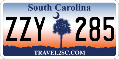 SC license plate ZZY285