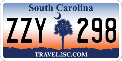 SC license plate ZZY298