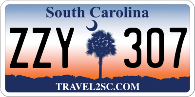 SC license plate ZZY307