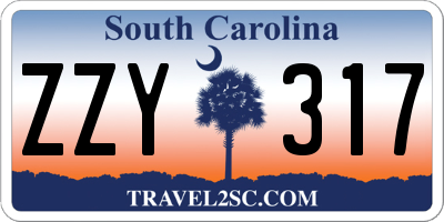 SC license plate ZZY317