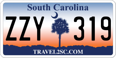 SC license plate ZZY319