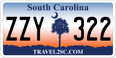 SC license plate ZZY322