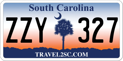 SC license plate ZZY327