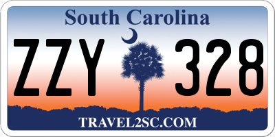 SC license plate ZZY328