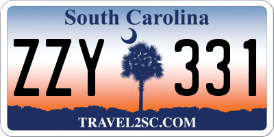 SC license plate ZZY331