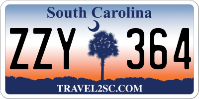 SC license plate ZZY364