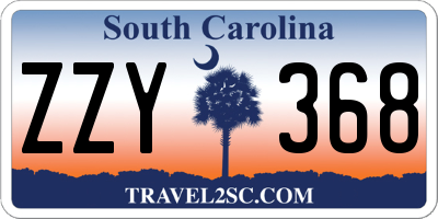 SC license plate ZZY368