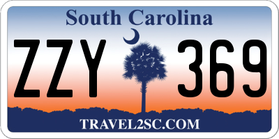 SC license plate ZZY369