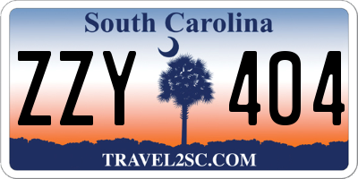 SC license plate ZZY404