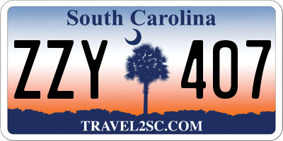 SC license plate ZZY407