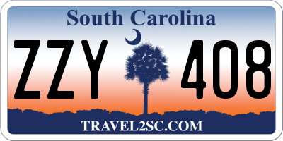 SC license plate ZZY408
